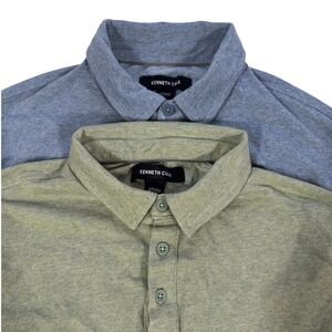 Kenneth Cole Men's Polo Shirts - Blue and Olive